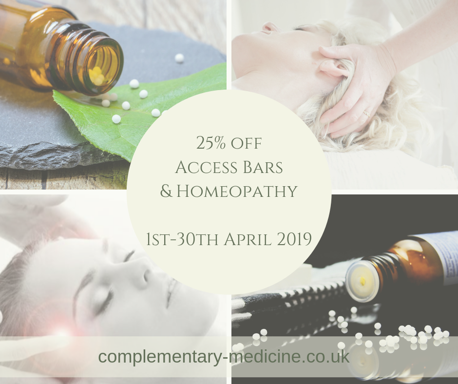 25% Off Access Bars & Homeopathy